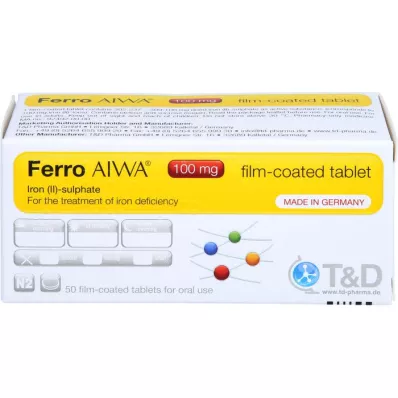 FERRO AIWA 100 mg kalvopäällysteiset tabletit, 50 kpl