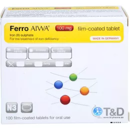 FERRO AIWA 100 mg kalvopäällysteiset tabletit, 100 kpl