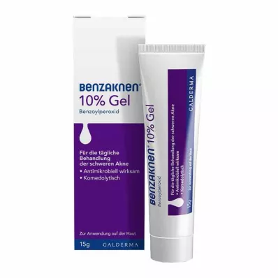 BENZAKNEN 10 % geeli, 15 g