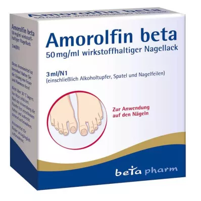AMOROLFIN beta 50 mg/ml vaikuttavaa ainetta sisältävä kynsilakka, 3 ml AMOROLFIN beta 50 mg/ml vaikuttavaa ainetta sisältävä kynsilakka, 3 ml
