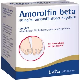 AMOROLFIN beta 50 mg/ml vaikuttavaa ainetta sisältävä kynsilakka, 5 ml