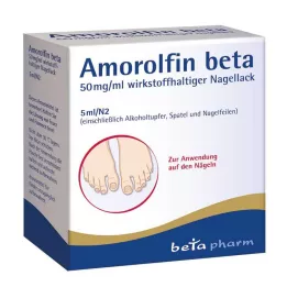 AMOROLFIN beta 50 mg/ml vaikuttavaa ainetta sisältävä kynsilakka, 5 ml