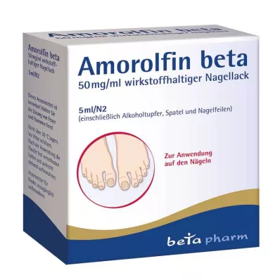 AMOROLFIN beta 50 mg/ml vaikuttavaa ainetta sisältävä kynsilakka, 5 ml AMOROLFIN beta 50 mg/ml vaikuttavaa ainetta sisältävä kynsilakka, 5 ml