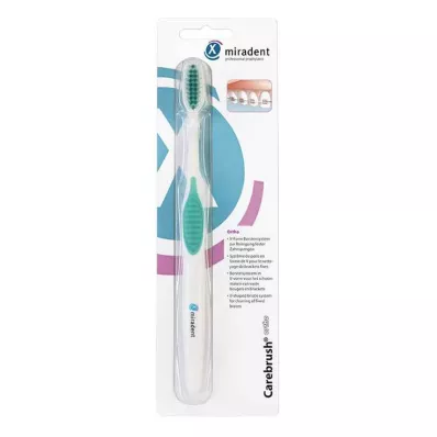 MIRADENT Carebrush orto-hammasharja valkoinen/vihreä, 1 kpl MIRADENT Carebrush orto-hammasharja valkoinen/vihreä, 1 kpl
