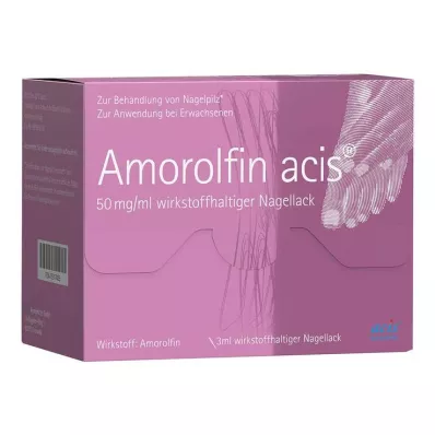 AMOROLFIN acis 50 mg/ml vaikuttavaa ainetta sisältävä kynsilakka, 3 ml