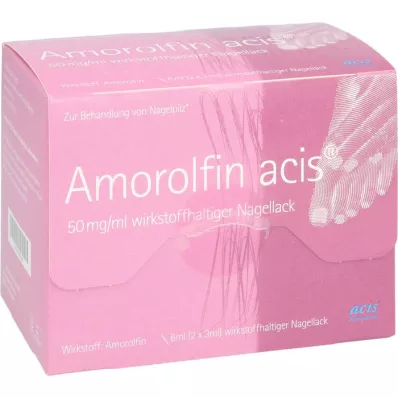 AMOROLFIN acis 50 mg/ml vaikuttavaa ainetta sisältävä kynsilakka, 6 ml