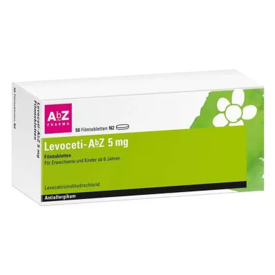 LEVOCETI-AbZ 5 mg kalvopäällysteiset tabletit, 50 kpl