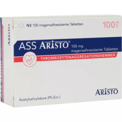 ASS Aristo 100 mg enteropäällysteiset tabletit, 100 kpl