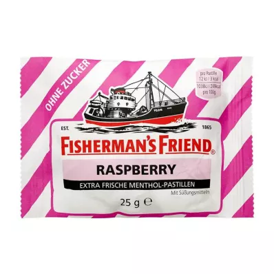 FISHERMANS FRIEND Vadelma ilman sokeripastilleja, 25 g