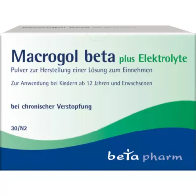 MACROGOL beta plus elektrolyytit Plv.z.H.e.L.z.Einn., 30 kpl