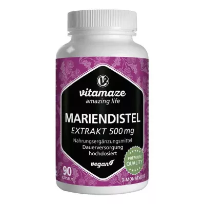 MARIENDISTEL 500 mg uute korkea-annoksinen vegaaninen Kps., 90 kpl