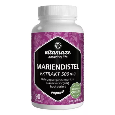 MARIENDISTEL 500 mg uute korkea-annoksinen vegaaninen Kps., 90 kpl MARIENDISTEL 500 mg uute korkea-annoksinen vegaaninen Kps., 90 kpl