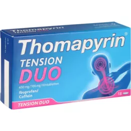 THOMAPYRIN TENSION DUO 400 mg/100 mg kalvopäällysteiset tabletit, 18 kpl