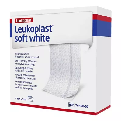 LEUKOPLAST pehmeä valkoinen kipsi 4 cmx5 m rulla, 1 kpl LEUKOPLAST pehmeä valkoinen kipsi 4 cmx5 m rulla, 1 kpl