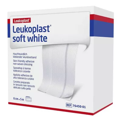 Leukoplast pehmeä valkoinen kipsi 6 cm x 5 m rulla, 1 kpl Leukoplast pehmeä valkoinen kipsi 6 cm x 5 m rulla, 1 kpl