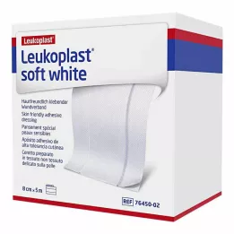 LEUKOPLAST pehmeä valkoinen kipsi 8 cmx5 m rulla, 1 kpl