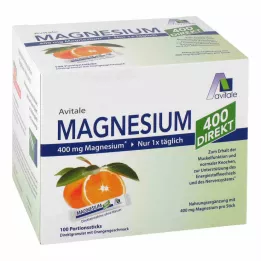MAGNESIUM 400 suoraa oranssia annostikkua, 100X2,1 g