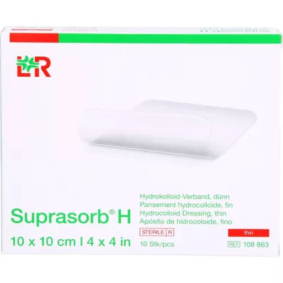 SUPRASORB H Hydrocoll.dressing ohut 10x10 cm, 10 kpl