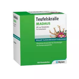 TEUFELSKRALLE MADAUS Kalvopäällysteiset tabletit, 100 kpl