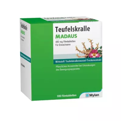 TEUFELSKRALLE MADAUS Kalvopäällysteiset tabletit, 100 kpl