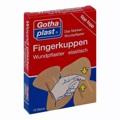Gothaplast sormenpäällä kierretty laastari 2 kokoa, 10 kpl