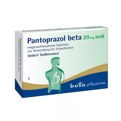 Pantopratsoli beeta 20 mg hapan enterotabletit, 7 kpl Pantopratsoli beeta 20 mg hapan enterotabletit, 7 kpl