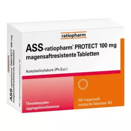ASS-ratiopharm PROTECT 100 mg enteropäällysteiset tabletit, 100 kpl