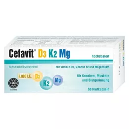 CEFAVIT D3 K2 Mg 4000 I.U. kovat kapselit, 60 kpl