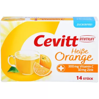 CEVITT immune hot appelsiini sokerittomat rakeet, 14 kpl