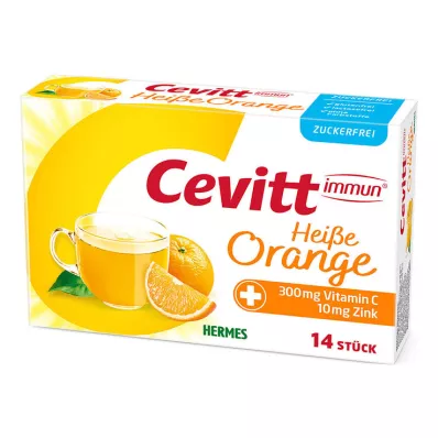 Cevitt Immune kuumaoranssi sokerittomat rakeet, 14 kpl