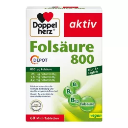 DOPPELHERZ Foolihappo 800 depottabletit, 60 kpl