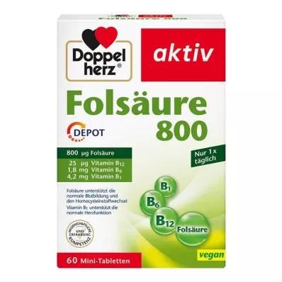 Doppelherz foolihappo 800 depot tablettia, 60 kpl