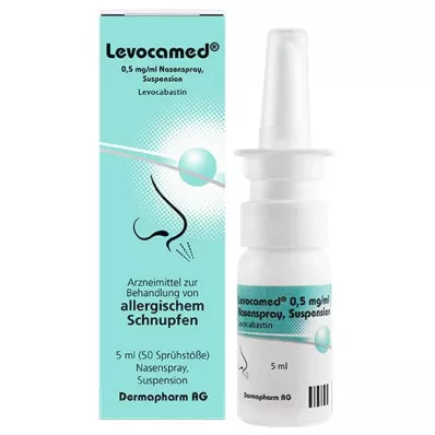 LEVOCAMED 0,5 mg/ml nenäsumutteen suspensio, 5 ml LEVOCAMED 0,5 mg/ml nenäsumutteen suspensio, 5 ml