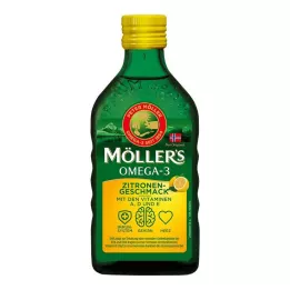 MÖLLERS Omega-3 sitruunan makuinen öljy, 250 ml
