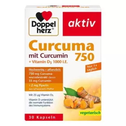 DOPPELHERZ Curcuma 750 kapselia, 30 kapselia