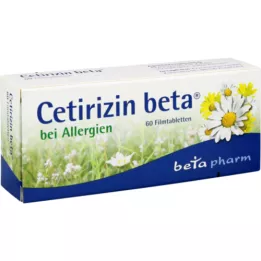 CETIRIZIN beta-kalvopäällysteiset tabletit, 60 kpl