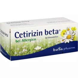 CETIRIZIN beta-kalvopäällysteiset tabletit, 90 kpl