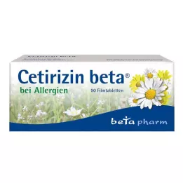 CETIRIZIN beta-kalvopäällysteiset tabletit, 90 kpl