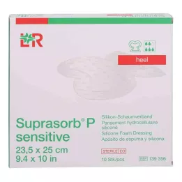 Suprasorb P herkkä PU-vaahto kantapääboori.23,5x25, 10 kpl