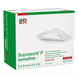 Suprasorb P herkkä PU-vaahto booriton 5x5cm, 10 kpl