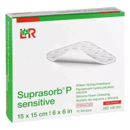 Suprasorb P herkkä PU-vaahto booriton 15x15cm, 10 kpl