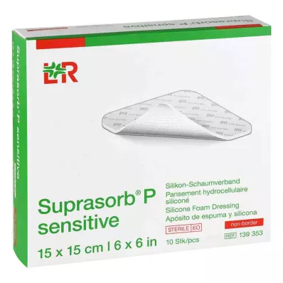 Suprasorb P herkkä PU-vaahto booriton 15x15cm, 10 kpl