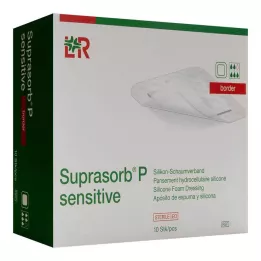 Suprasorb P herkkä PU-vaahtomuovireunus 10x10cm, 10 kpl
