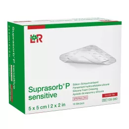 Suprasorb P herkkä PU-Schaumv.bor.lite 5x5cm, 10 kpl