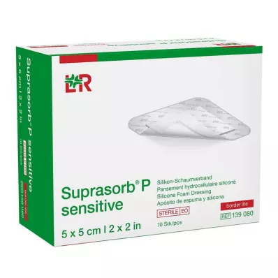 Suprasorb P herkkä PU-Schaumv.bor.lite 5x5cm, 10 kpl Suprasorb P herkkä PU-Schaumv.bor.lite 5x5cm, 10 kpl