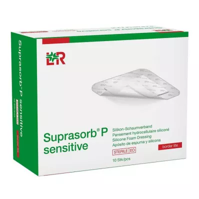 Suprasorb P herkkä PU-Schaumv.bor.lite 10x10cm, 10 kpl