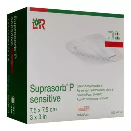 Suprasorb P herkkä PU-Schaumv.bor.lite 7,5x7,5, 10 kpl