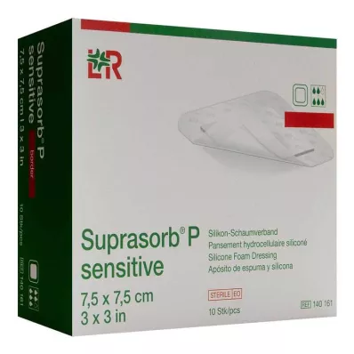 Suprasorb P herkkä PU-Schaumv.bor.lite 7,5x7,5, 10 kpl Suprasorb P herkkä PU-Schaumv.bor.lite 7,5x7,5, 10 kpl