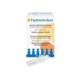 HYLOVIS lipo-silmätipat, kerta-annospipetit, 30X0,4 ml