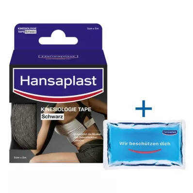HANSAPLAST Sport Kinesioteippi 5 cmx5 m musta, 1 kpl HANSAPLAST Sport Kinesioteippi 5 cmx5 m musta, 1 kpl